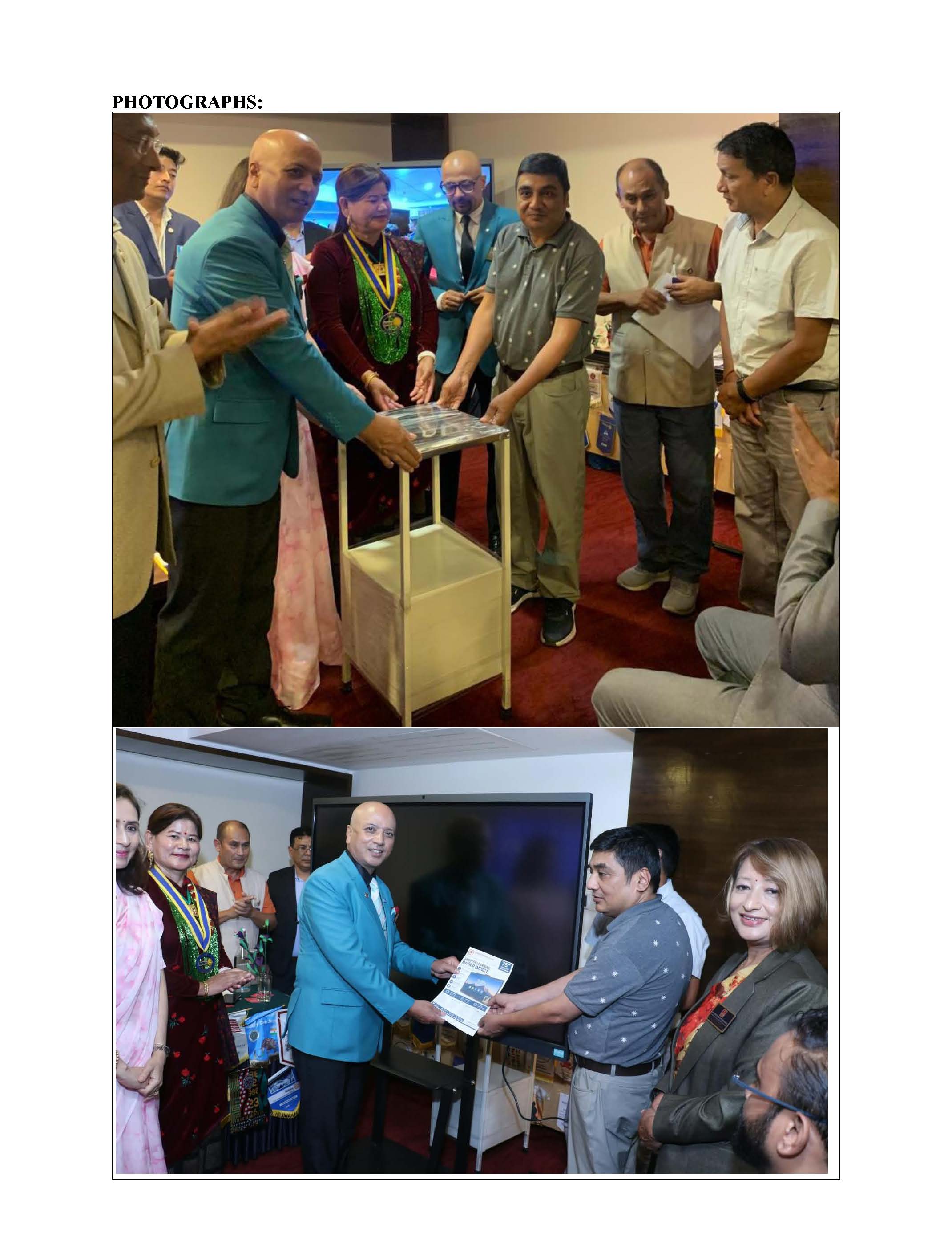 Handover of Digital Smart Board & Hospital Bedside Cabinet to Burn Hospital, Kirtipur.